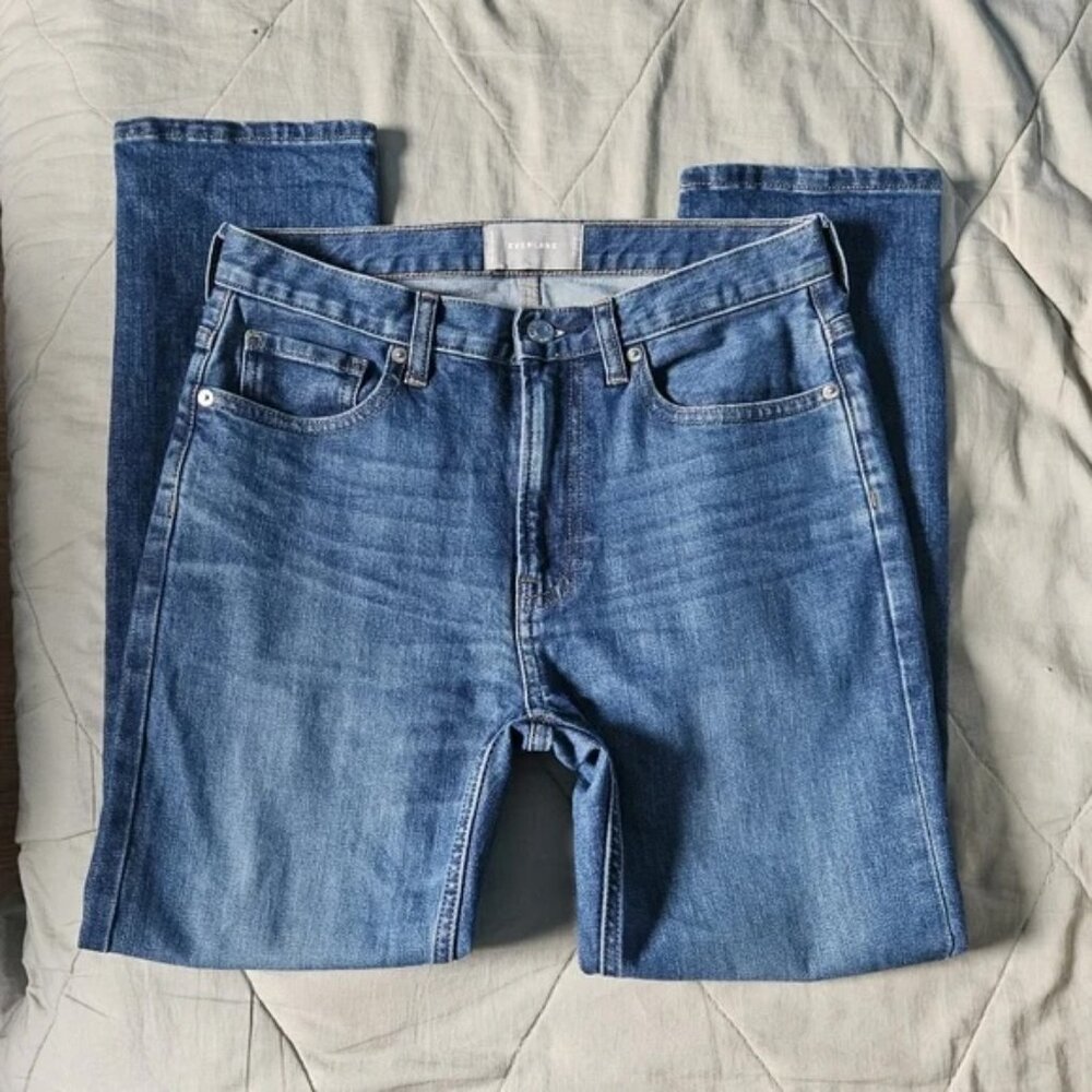 EVERLANE Blue High Rise Straight leg jeans W26 Regular